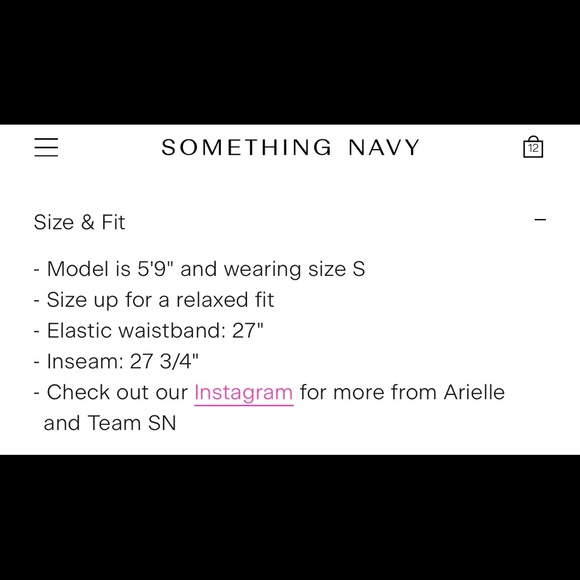 NWT Something Navy Meghan Paperbag Sweatpants XS - Picture 7 of 9